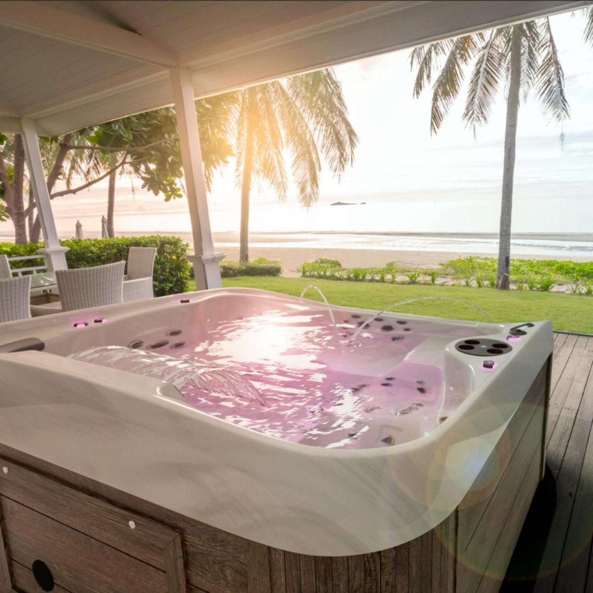 binnenkant jacuzzi schoonmaken