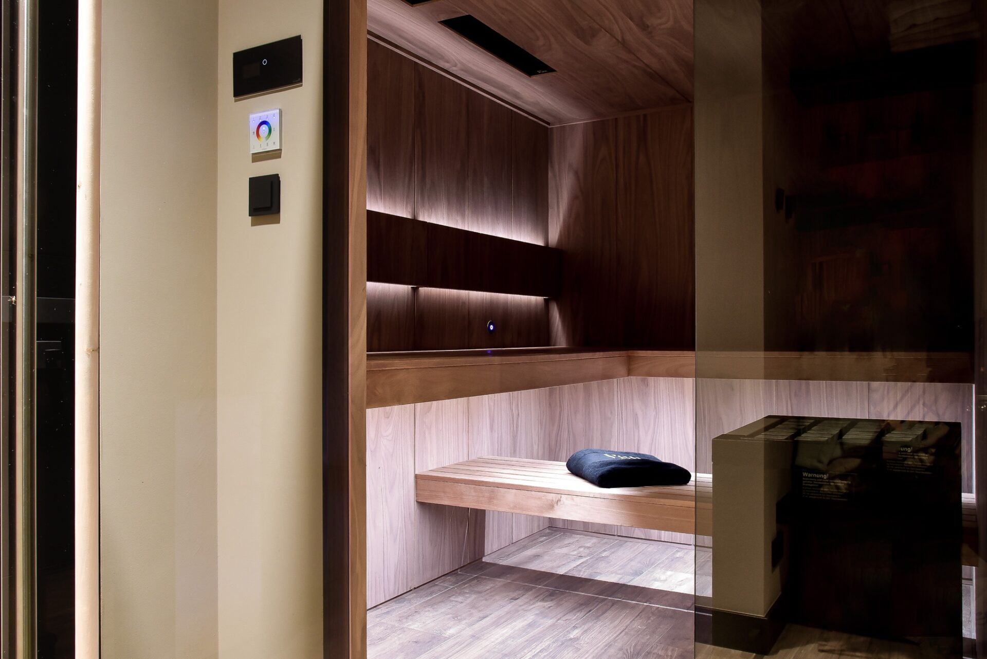 Kleine sauna binnen