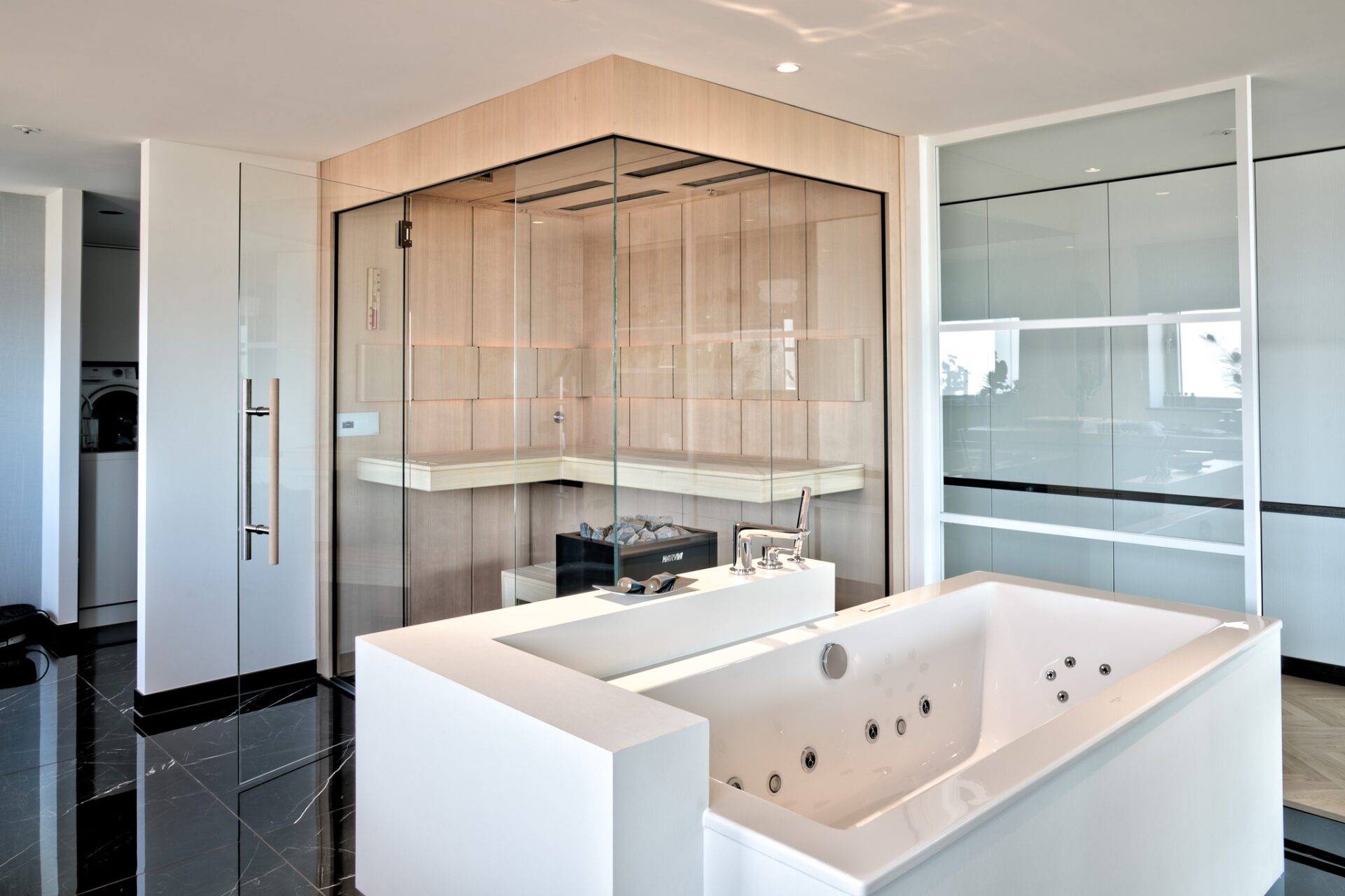 Inbouw sauna